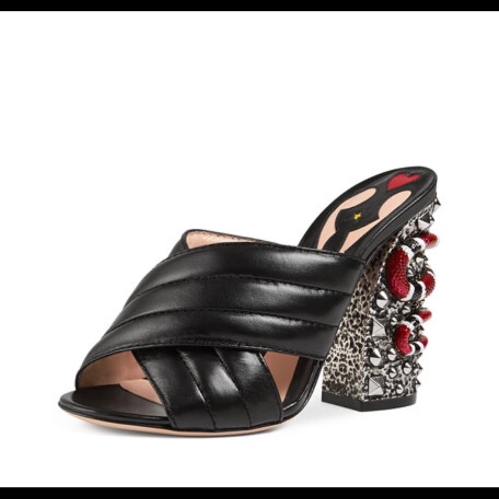 Gucci Webby Snake Sandal Sz 36